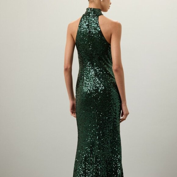 Badgley Mischka Sequin Evening Dress - Picture 8 of 8
